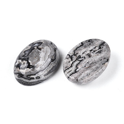 Natural Map Stone Cabochons G-T144-76B-1