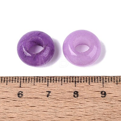 Dyed Natural White Jade European Beads G-N359-17A-12-1