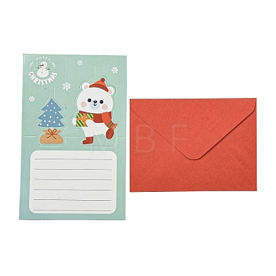 Christmas Paper Congratulation Card DIY-B080-04-1