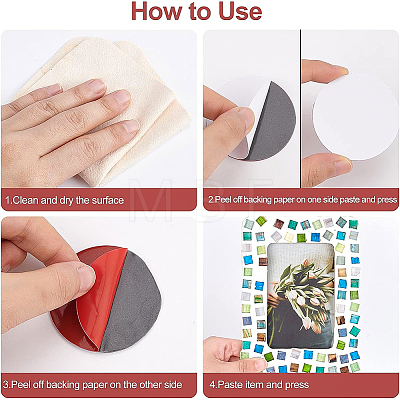 Hot Melting Acrylic Pre-cut Double Sided Acrylic Adhesive Dots Foam Tape DIY-WH0096-40-1