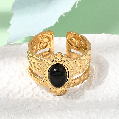 304 Stainless Steel Cuff Open Rings RJEW-F213-02G-08-1