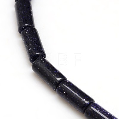 Synthetic Blue Goldstone Beads Strands G-L166-04-1