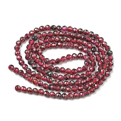 Natural Garnet Beads Strands G-O186-D01-A-1