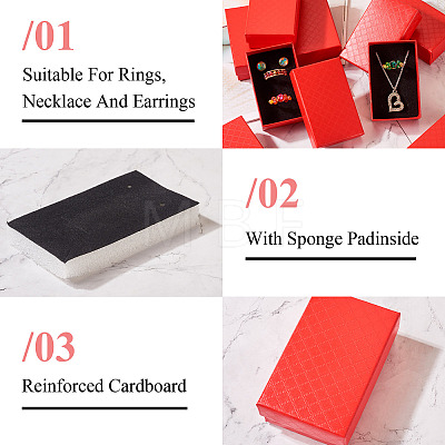 Rectangle Cardboard Paper Jewelry Box CON-TAC0015-01D-1