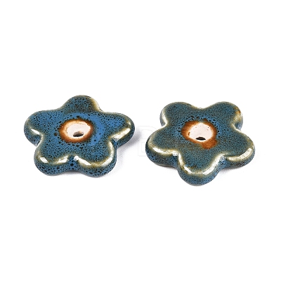 Vintage Handmade Porcelain Beads PORC-Q008-15B-1