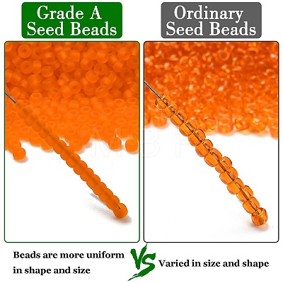 12/0 FGB Grade A Round Glass Seed Beads SEED-Q006-M06-1
