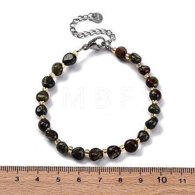 Natural Dragon Blood Beaded Bracelets for Women G-P563-07P-08-1