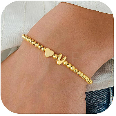 Alloy Beads Stretch Bracelets for Women FS-WG09F24-18-1