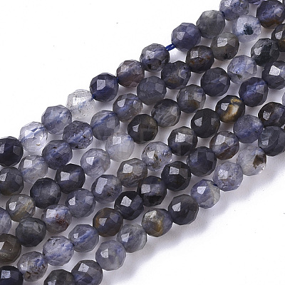 Natural Iolite/Cordierite/Dichroite Beads Strands G-R460-021-1