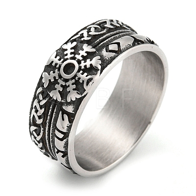 304 Stainless Steel Ring RJEW-B055-03AS-07-1