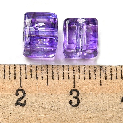 500Pcs Transparent Crackle Glass Beads EGLA-NH0001-01G-1