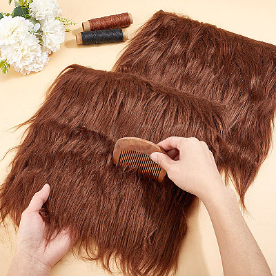Square Faux Fur Squares Fabric AJEW-WH0348-615A-1