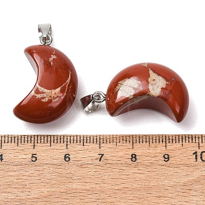 Natural Red Jasper Pendants G-F820-02L-09-1