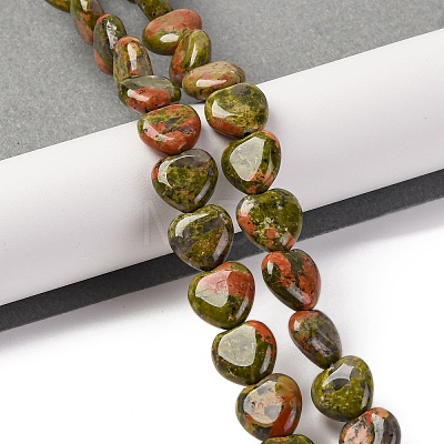 Natural Unakite Beads Strands G-I372-A05-01-1