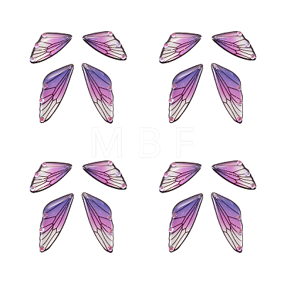 Transparent Resin Crystal AB Rhinestone Pendants Set RESI-TAC0002-46B-1