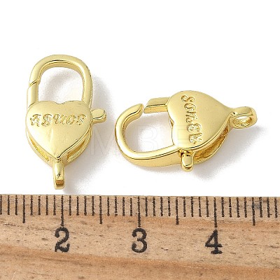 Brass Lobster Claw Clasps KK-F893-04G-1