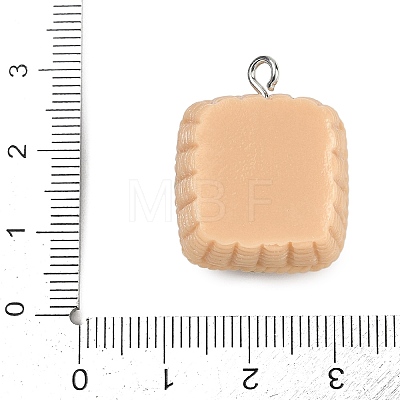 Opaque Resin Pendants RESI-S016-01C-1