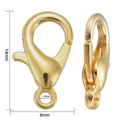 Zinc Alloy Lobster Claw Clasps E105-G-1