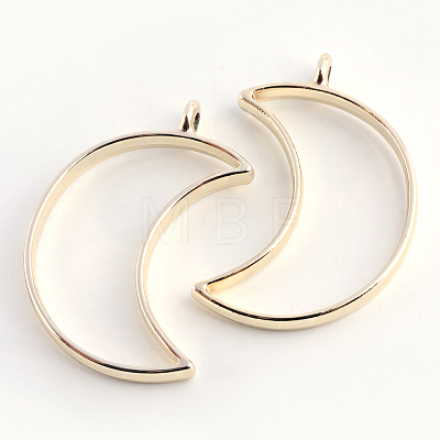 Rack Plating Alloy Open Back Bezel Pendants LS-PALLOY-S047-39E-FF-1