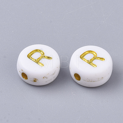 Plating Acrylic Beads PACR-R242-01R-1