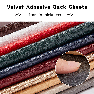 PU Leather Self-adhesive Fabric DIY-WH0209-71H-1