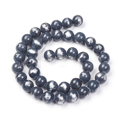 Natural Mashan Jade Beads Strands G-G833-4mm-02-1