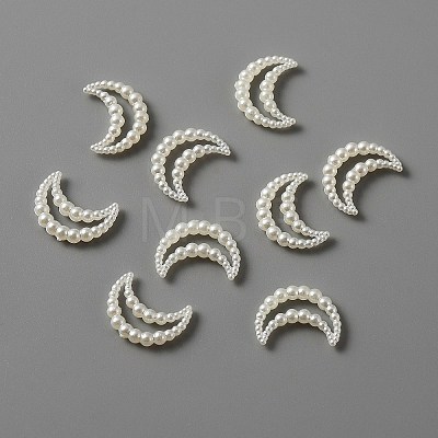 ABS Plastic Imitation Pearl Cabochons KY-WH0045-31-1