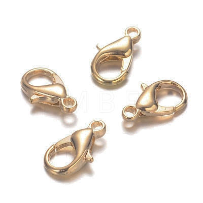 Zinc Alloy Lobster Claw Clasps X-E103-KCG-1