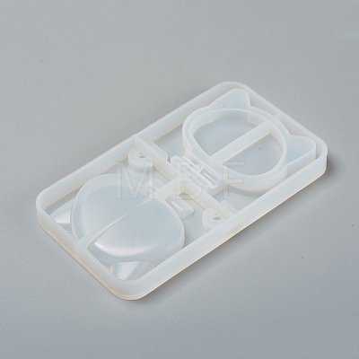 Foldable Makeup Mirror Silicone Resin Molds DIY-WH0170-49C-1