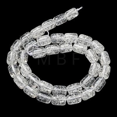 Transparent Crackle Glass Beads Strands X-GLAA-NH0001-04K-1