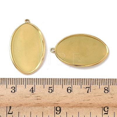 304 Stainless Steel Pendant Cabochon Settings STAS-D127-11G-1