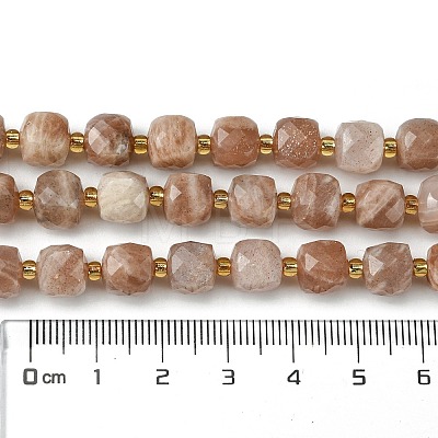 Natural Sunstone Beads Strands G-Q010-A01-01-1