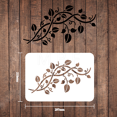 Large Plastic Reusable Drawing Painting Stencils Templates DIY-WH0202-048-1
