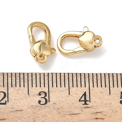 Brass Lobster Claw Clasps KK-Z136-21G-02-1