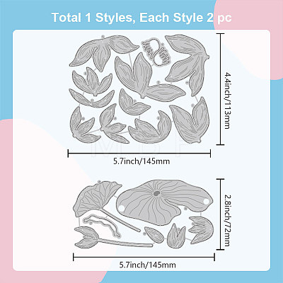 Carbon Steel Cutting Dies Stencils DIY-WH0309-1383-1