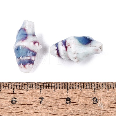 Vintage Handmade Porcelain Beads PORC-Q006-08I-1