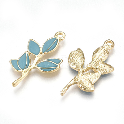 Alloy Enamel Pendants X-PALLOY-T056-30A-1