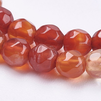 Natural Agate Beads Strands G-P365-07-4mm-1