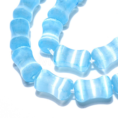 Dyed Natural Selenite Beads Strands G-T138-234D-1