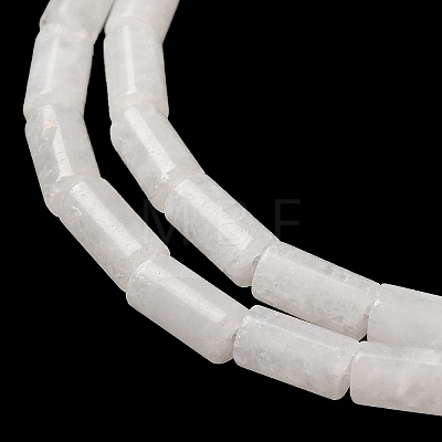 Natural White Jade Beads Strands G-B091-A18-01-1