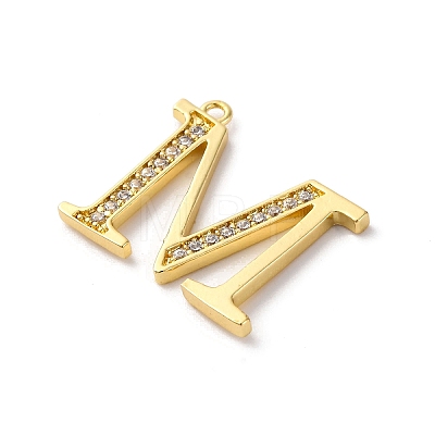 Rack Plating Brass Micro Pave Cubic Zirconia Pendant KK-H449-76G-12-1