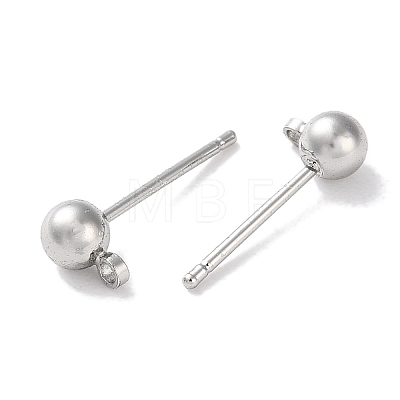 Rack Plating Brass Stud Earring Settings KK-F090-16P-02-1