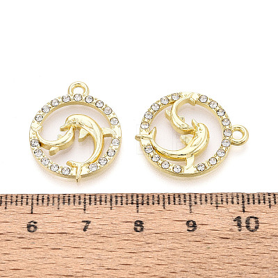 Alloy Rhinestone Pendants FIND-N008-30KCG-1