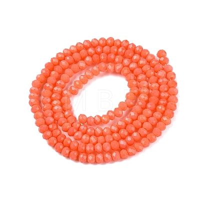 Opaque Solid Color Imitation Jade Glass Beads Strands EGLA-A044-P1mm-D21-1