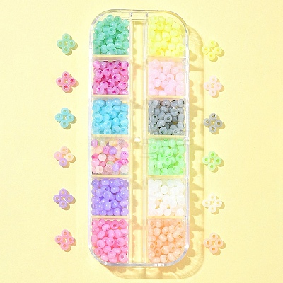576Pcs 12 Colors Glass Seed Beads SEED-FS0001-25-1
