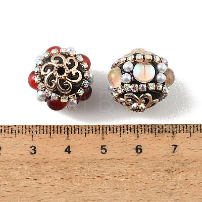 Handmade Polymer Clay Indonesia Beads PY-CBAAA14-10KCG-1