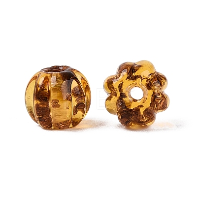 Handmade Gold Sand Lampwork Beads LAMP-Q039-08C-1