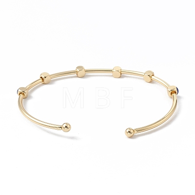 Brass Cuff Bangles BJEW-A134-02G-04-1