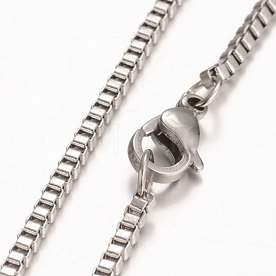 316 Surgical Stainless Steel Venetian Chains Necklaces NJEW-JN01293-04-1