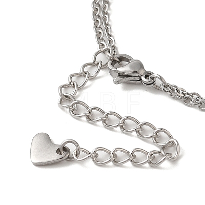 304 Stainless Steel 2-strand Chain Bracelets BJEW-L673-024P-1